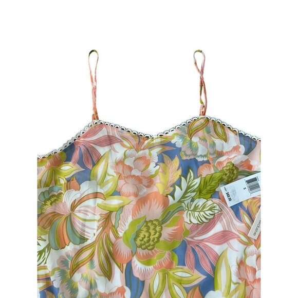 Aqua Womens Size S Floral Print Mini Trapeze Swing Sleeveless Dress NWT - Picture 5 of 14